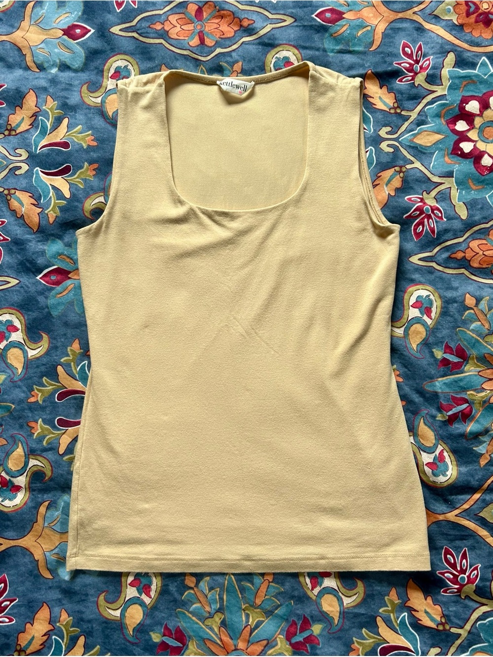 Kettlewell Tan Scoop Neck Tank
